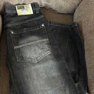 Y2K South Pole Gray Denim Pants 36